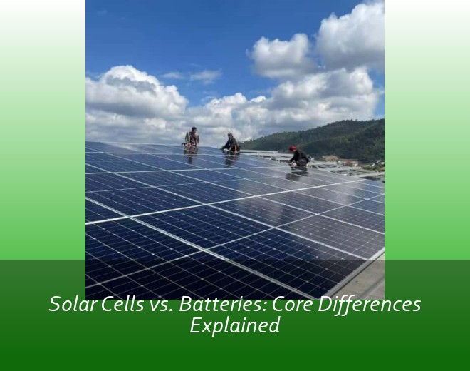 Solar Cells vs. Batteries: Core Differences Explained